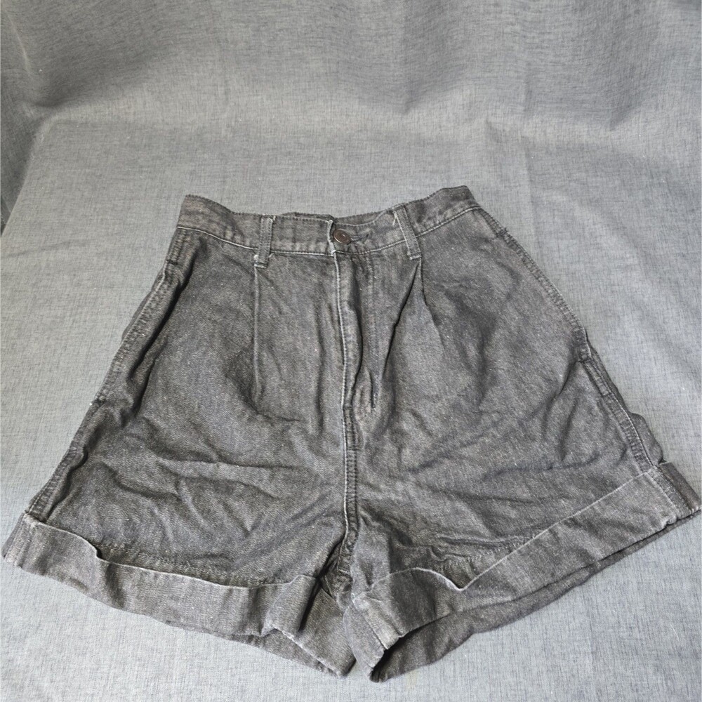 Womens Moussy Gray Super High Rose Shorts Size 1 Y2K Cute 90s Shorts